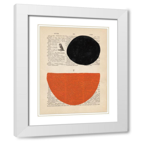Modern Definition V White Modern Wood Framed Art Print with Double Matting by Stramel, Renee W.
