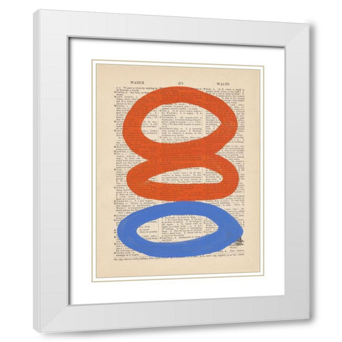 Modern Definition VI White Modern Wood Framed Art Print with Double Matting by Stramel, Renee W.