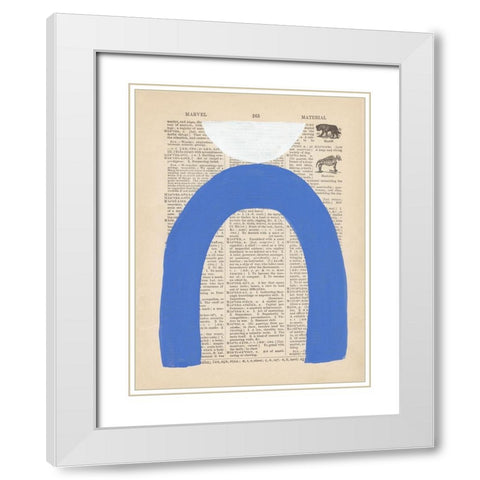 Modern Definition VIII White Modern Wood Framed Art Print with Double Matting by Stramel, Renee W.
