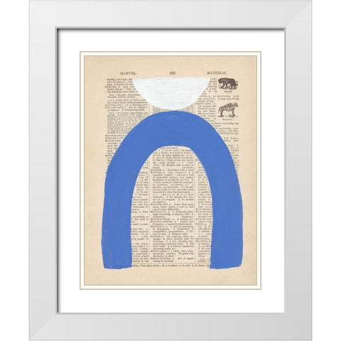 Modern Definition VIII White Modern Wood Framed Art Print with Double Matting by Stramel, Renee W.