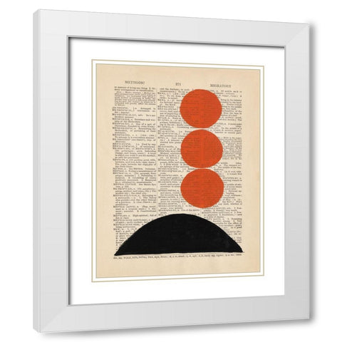 Modern Definition IX White Modern Wood Framed Art Print with Double Matting by Stramel, Renee W.
