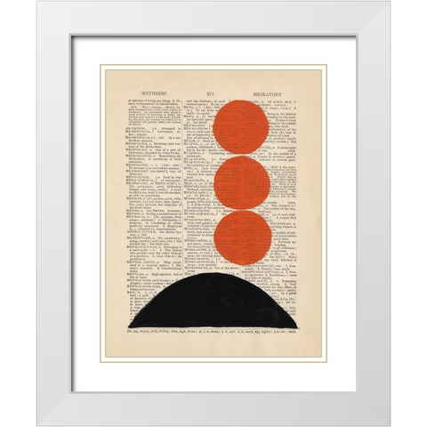 Modern Definition IX White Modern Wood Framed Art Print with Double Matting by Stramel, Renee W.