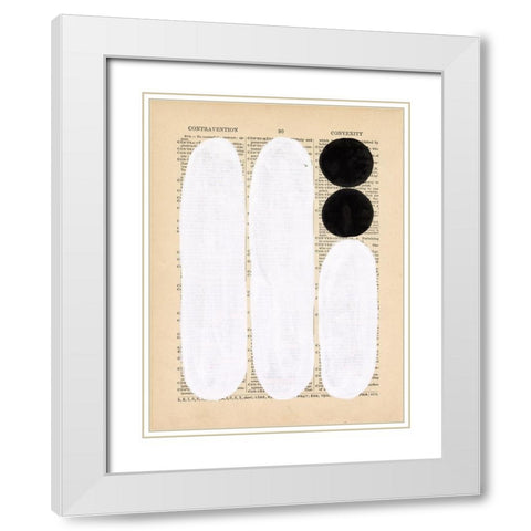 Modern Quotation I White Modern Wood Framed Art Print with Double Matting by Stramel, Renee W.