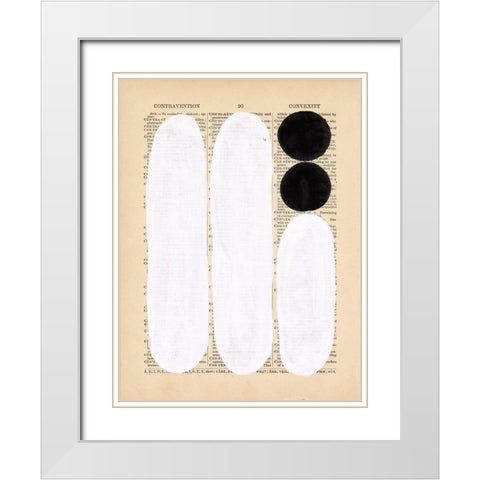 Modern Quotation I White Modern Wood Framed Art Print with Double Matting by Stramel, Renee W.