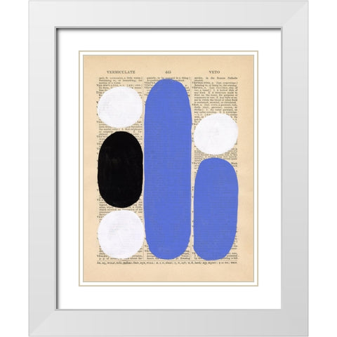 Modern Quotation II White Modern Wood Framed Art Print with Double Matting by Stramel, Renee W.