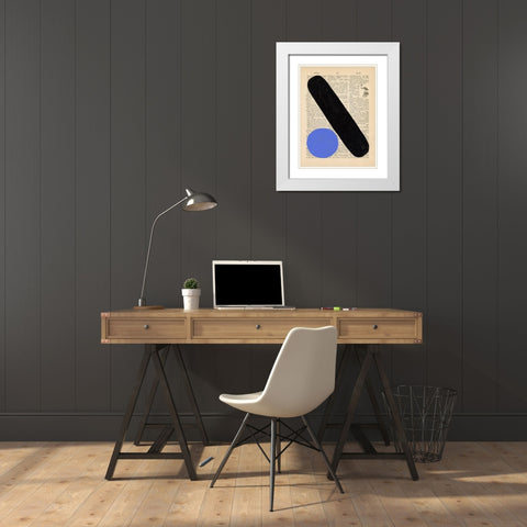 Modern Quotation IV White Modern Wood Framed Art Print with Double Matting by Stramel, Renee W.