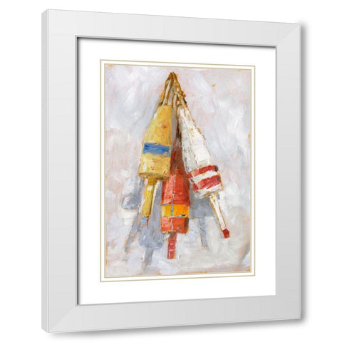 Boat Fenders II White Modern Wood Framed Art Print with Double Matting by Harper, Ethan