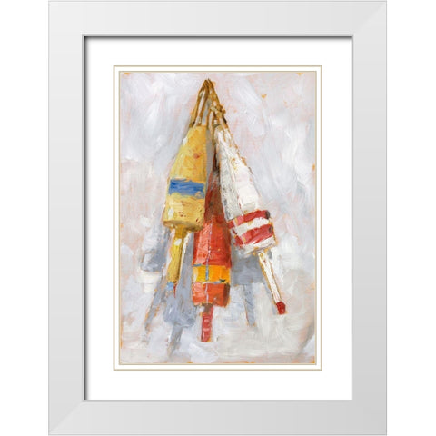 Boat Fenders II White Modern Wood Framed Art Print with Double Matting by Harper, Ethan