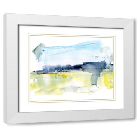 Paynes Gray Plains I White Modern Wood Framed Art Print with Double Matting by Parker, Jennifer Paxton