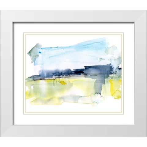 Paynes Gray Plains I White Modern Wood Framed Art Print with Double Matting by Parker, Jennifer Paxton