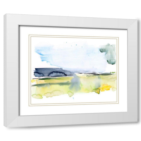 Paynes Gray Plains II White Modern Wood Framed Art Print with Double Matting by Parker, Jennifer Paxton