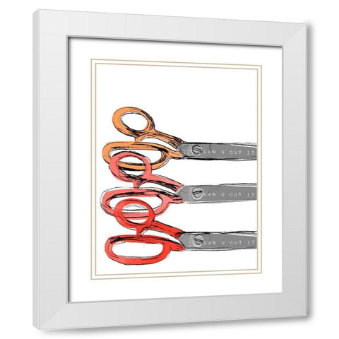 School Days III White Modern Wood Framed Art Print with Double Matting by Vess, June Erica