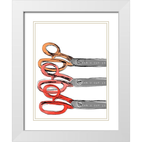School Days III White Modern Wood Framed Art Print with Double Matting by Vess, June Erica