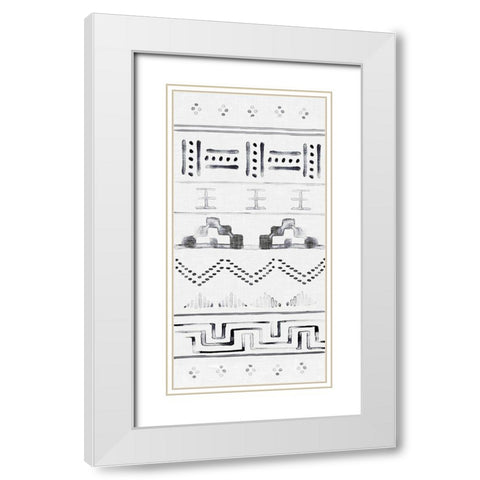 Paz II White Modern Wood Framed Art Print with Double Matting by Parker, Jennifer Paxton