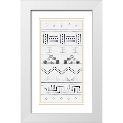 Paz II White Modern Wood Framed Art Print with Double Matting by Parker, Jennifer Paxton