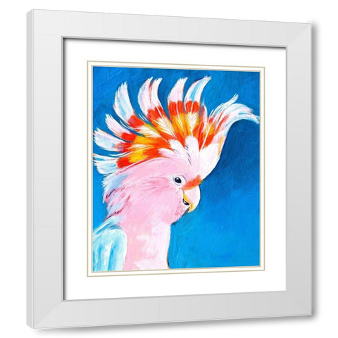 Neon Mohawk II White Modern Wood Framed Art Print with Double Matting by Parker, Jennifer Paxton