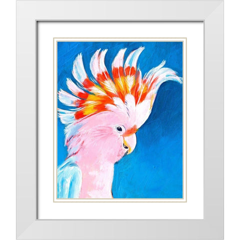 Neon Mohawk II White Modern Wood Framed Art Print with Double Matting by Parker, Jennifer Paxton