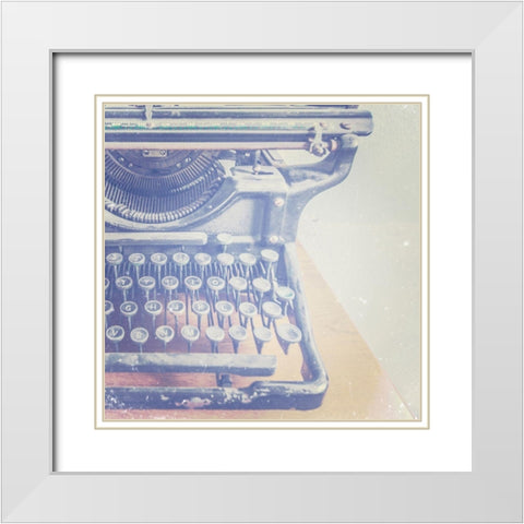 Vintage Office VI White Modern Wood Framed Art Print with Double Matting by Brown, Thomas