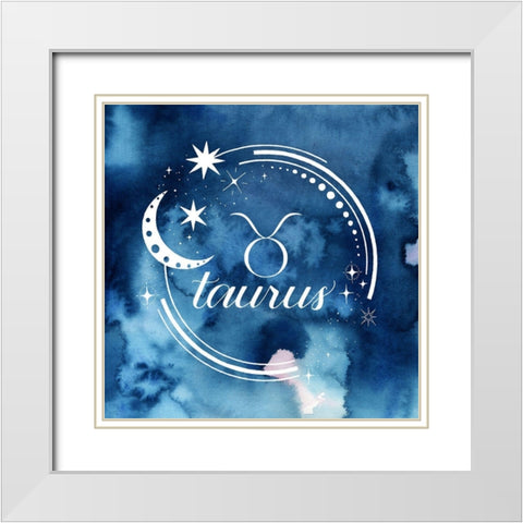 Watercolor Astrology II White Modern Wood Framed Art Print with Double Matting by Popp, Grace