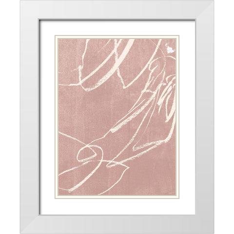 Tactile Reflex II White Modern Wood Framed Art Print with Double Matting by Parker, Jennifer Paxton