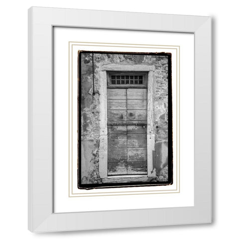 Timeworn White Modern Wood Framed Art Print with Double Matting by DeNardo, Laura