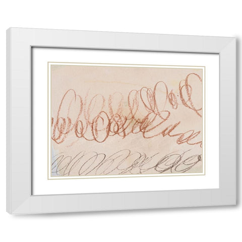 Squiggles II White Modern Wood Framed Art Print with Double Matting by Parker, Jennifer Paxton
