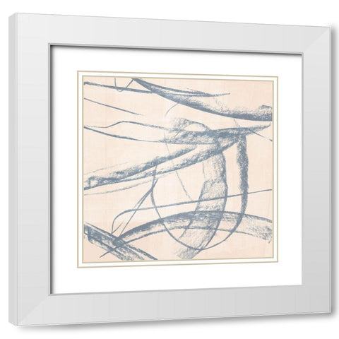 Open Weave I White Modern Wood Framed Art Print with Double Matting by Parker, Jennifer Paxton