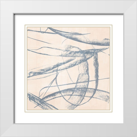 Open Weave I White Modern Wood Framed Art Print with Double Matting by Parker, Jennifer Paxton