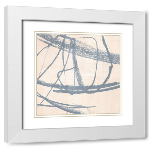 Open Weave II White Modern Wood Framed Art Print with Double Matting by Parker, Jennifer Paxton