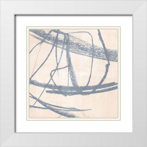Open Weave II White Modern Wood Framed Art Print with Double Matting by Parker, Jennifer Paxton