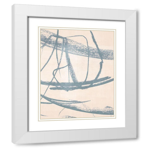 Open Weave III White Modern Wood Framed Art Print with Double Matting by Parker, Jennifer Paxton