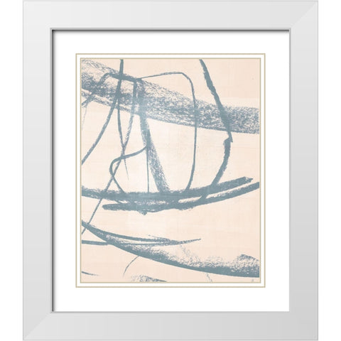 Open Weave III White Modern Wood Framed Art Print with Double Matting by Parker, Jennifer Paxton