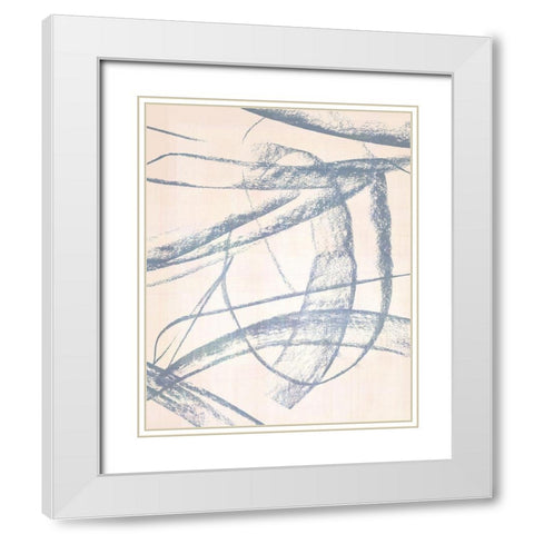Open Weave IV White Modern Wood Framed Art Print with Double Matting by Parker, Jennifer Paxton
