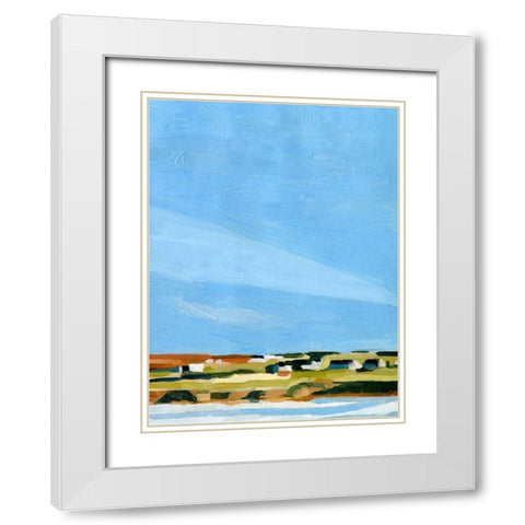 Color Field Landscape I White Modern Wood Framed Art Print with Double Matting by Scarvey, Emma