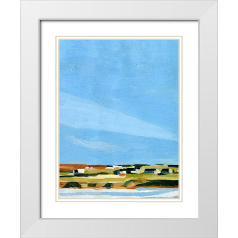 Color Field Landscape I White Modern Wood Framed Art Print with Double Matting by Scarvey, Emma