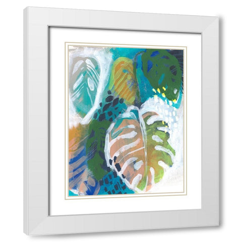 Hazy Jungle I White Modern Wood Framed Art Print with Double Matting by Parker, Jennifer Paxton