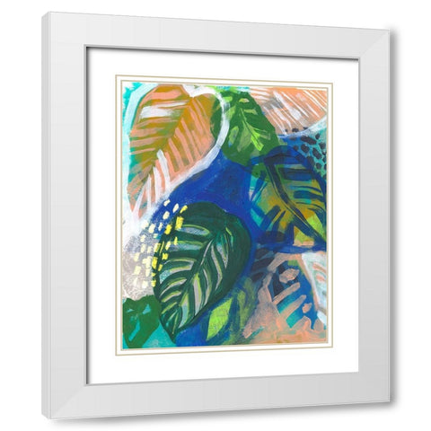 Hazy Jungle II White Modern Wood Framed Art Print with Double Matting by Parker, Jennifer Paxton