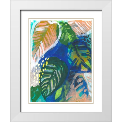 Hazy Jungle II White Modern Wood Framed Art Print with Double Matting by Parker, Jennifer Paxton