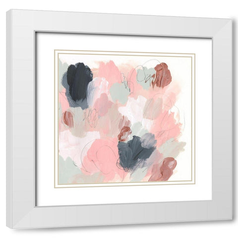 Ericas Bouquet I White Modern Wood Framed Art Print with Double Matting by Parker, Jennifer Paxton