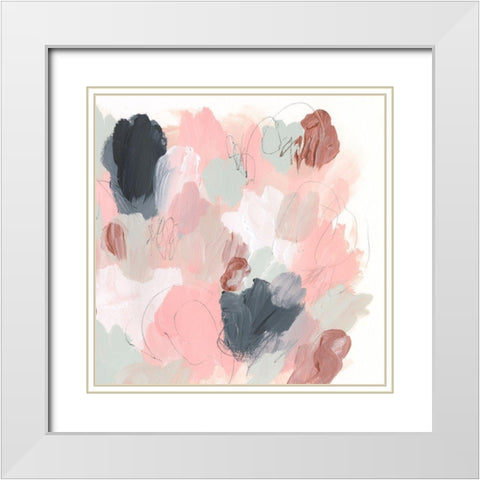 Ericas Bouquet I White Modern Wood Framed Art Print with Double Matting by Parker, Jennifer Paxton