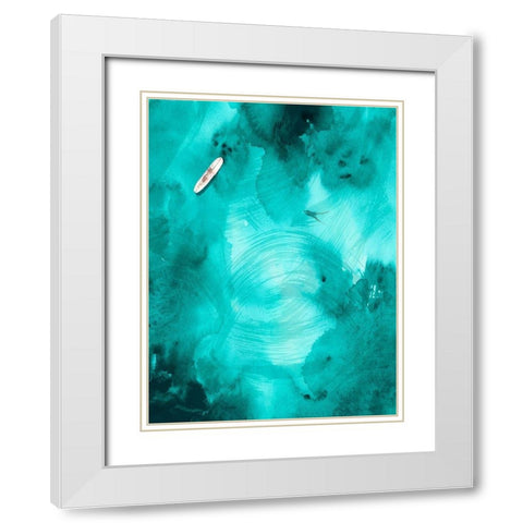 On the Outside I White Modern Wood Framed Art Print with Double Matting by Parker, Jennifer Paxton