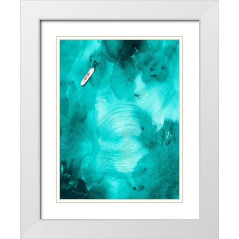 On the Outside I White Modern Wood Framed Art Print with Double Matting by Parker, Jennifer Paxton