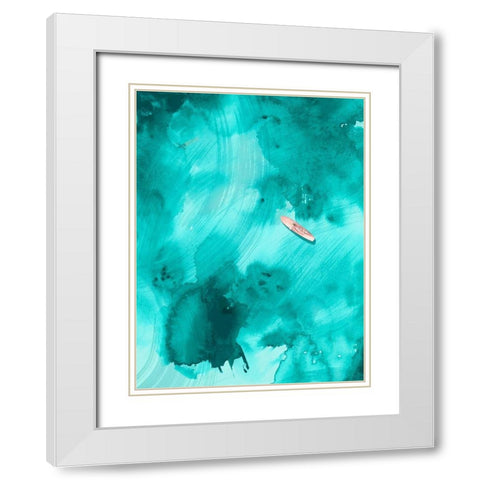 On the Outside II White Modern Wood Framed Art Print with Double Matting by Parker, Jennifer Paxton