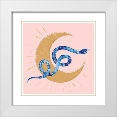 Elemental Earth I White Modern Wood Framed Art Print with Double Matting by Parker, Jennifer Paxton