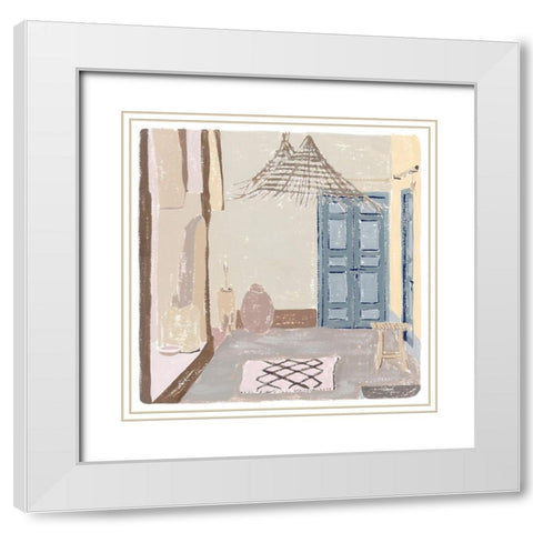 The Salty Breeze I White Modern Wood Framed Art Print with Double Matting by Wang, Melissa