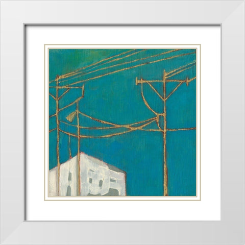 Fon Barn IV White Modern Wood Framed Art Print with Double Matting by Jachimiec, Sue