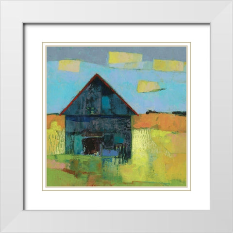 Arvonia Barn White Modern Wood Framed Art Print with Double Matting by Jachimiec, Sue