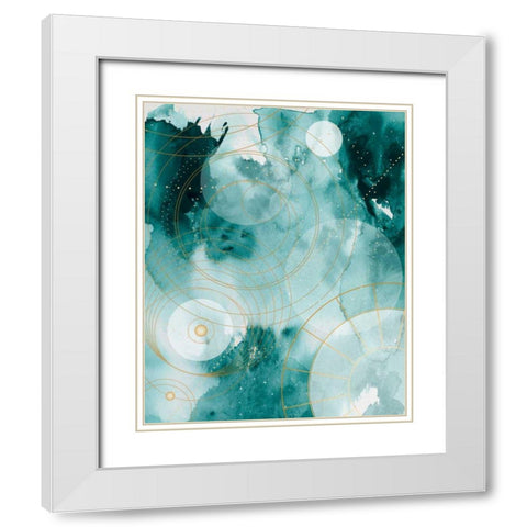Magical Graduation Stars I White Modern Wood Framed Art Print with Double Matting by Parker, Jennifer Paxton