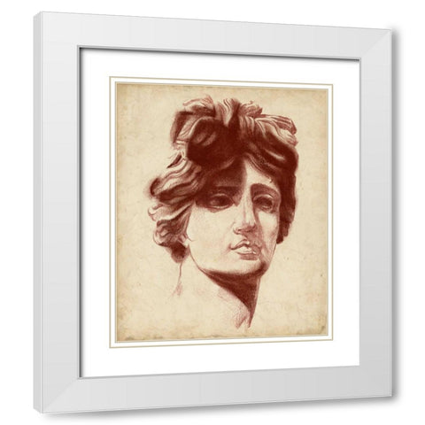 Statuesque Study I White Modern Wood Framed Art Print with Double Matting by Parker, Jennifer Paxton