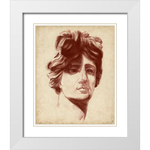 Statuesque Study I White Modern Wood Framed Art Print with Double Matting by Parker, Jennifer Paxton